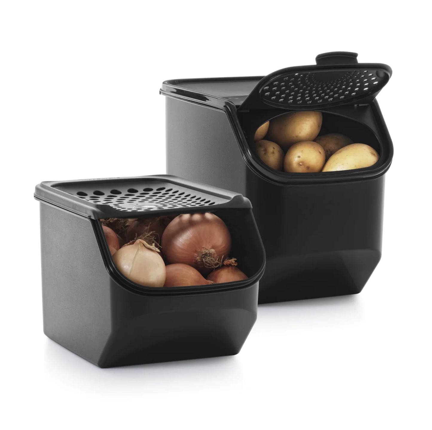 Tupperware Pantrysmart Two Piece Set Black - Last one!