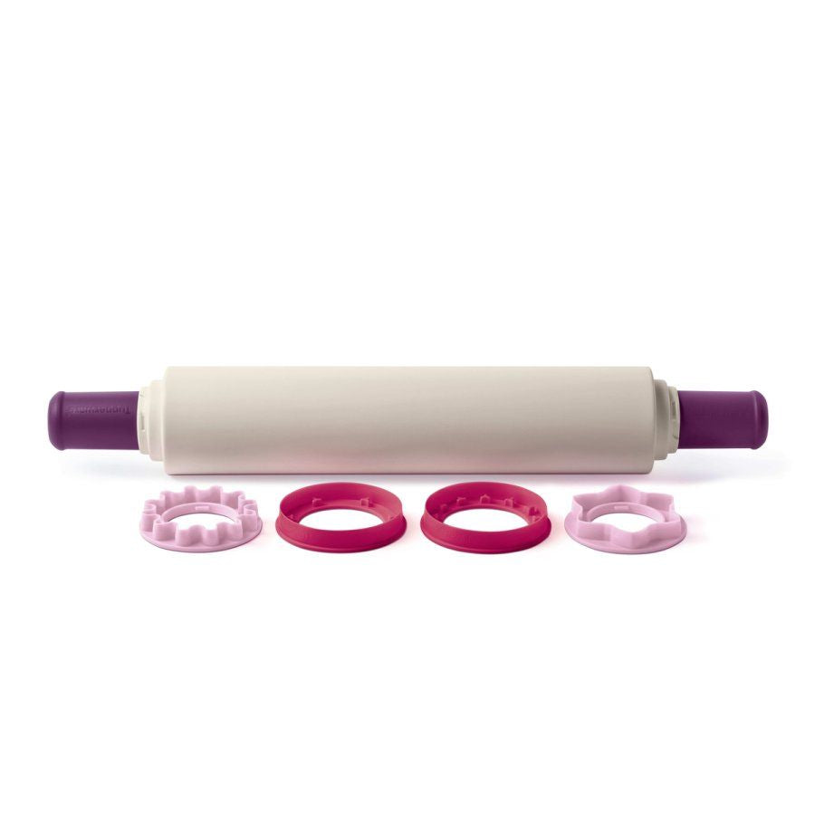 Tupperware Rolling Pin, Adjusters and Cookie Cutters