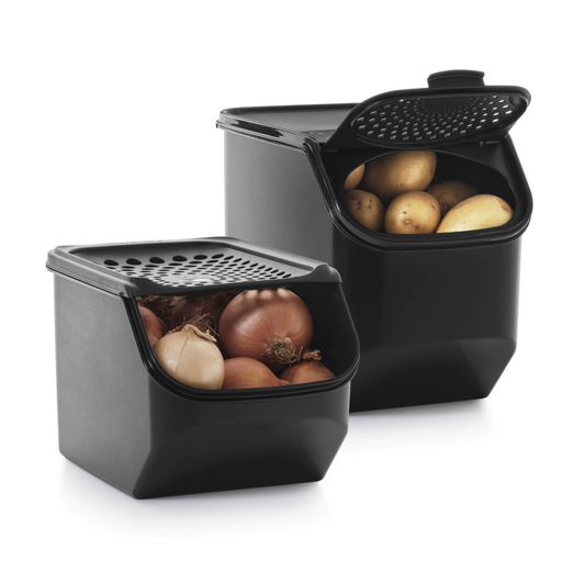 Tupperware Pantrysmart Two Piece Set Black