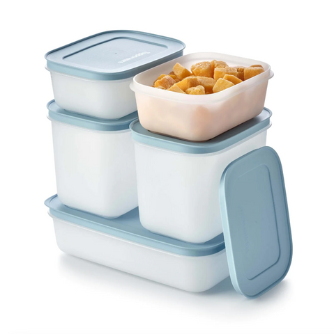 Tupperware 5 piece Freezer Set in Blue