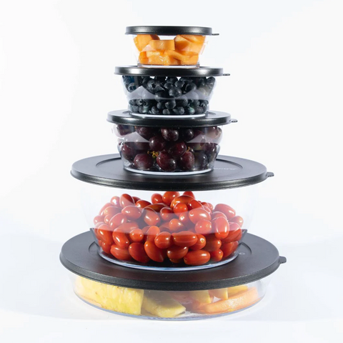 Tupperware Clear Bowls Set of 5