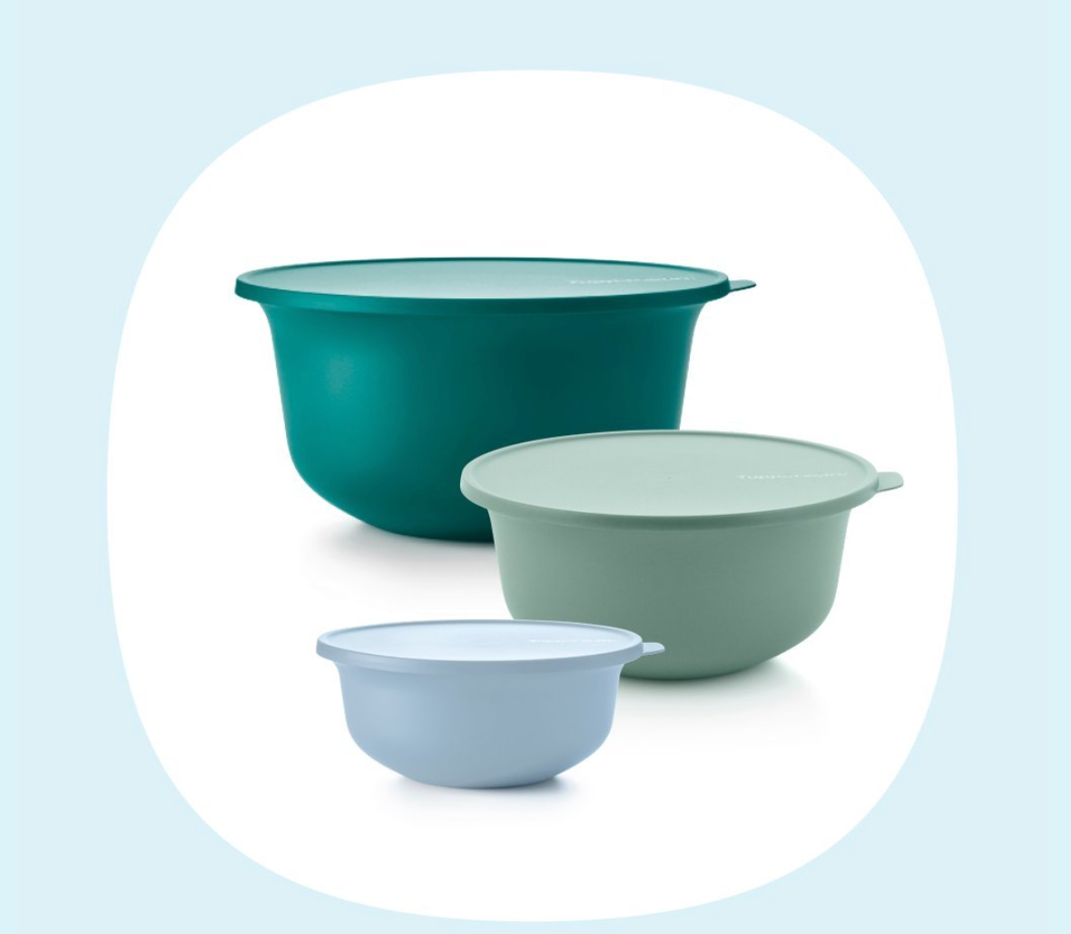 Tupperware Aloha Bowls Set of 3 - One set only!