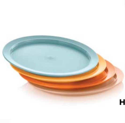 Tupperware 19cm Plates set of 4 -