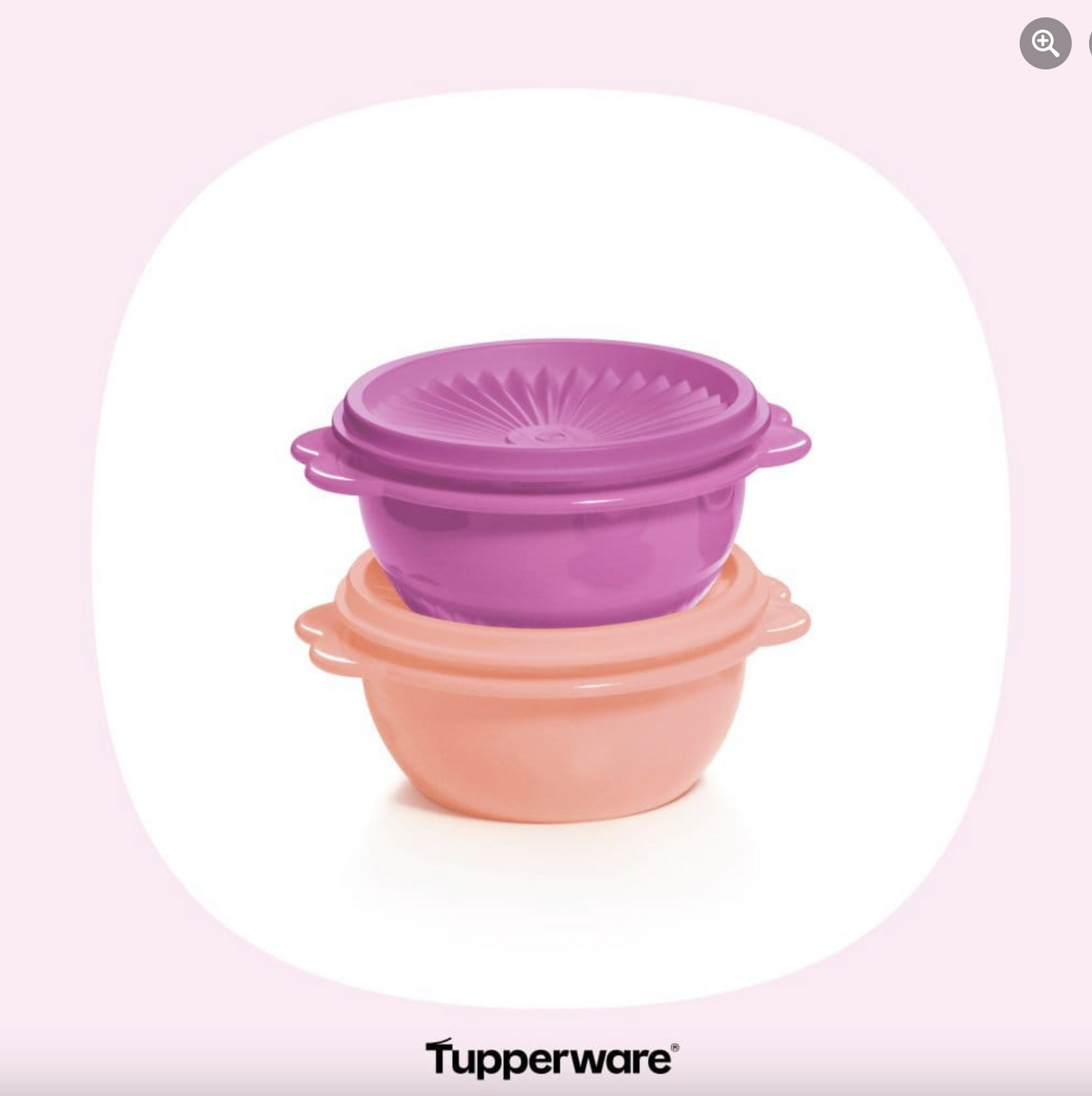 Tupperware 400ml Star Bowls set of two