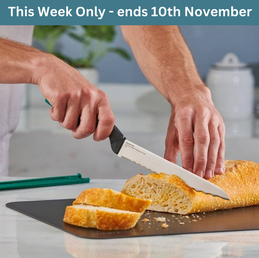 Tupperware Bread Knife and Flexible Chopping Board - This Week only