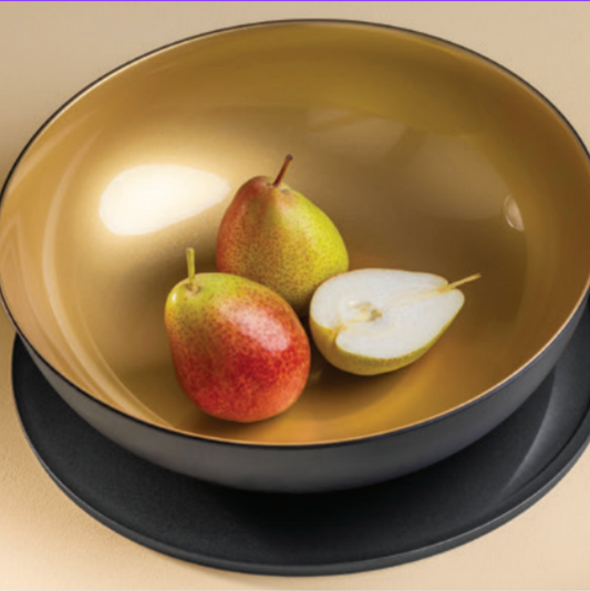 Tupperware Allegra 3.5L Bowl in Black and Gold - Last ones in stock now!