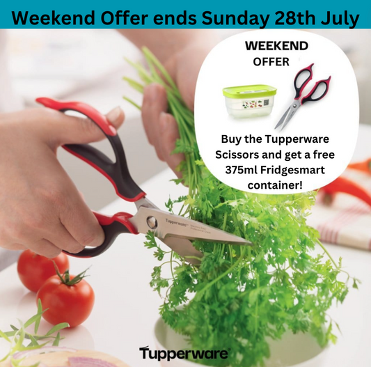 Tupperware Grab n Cut scissors - Weekend Offer Free Fridgesmart 375ml container