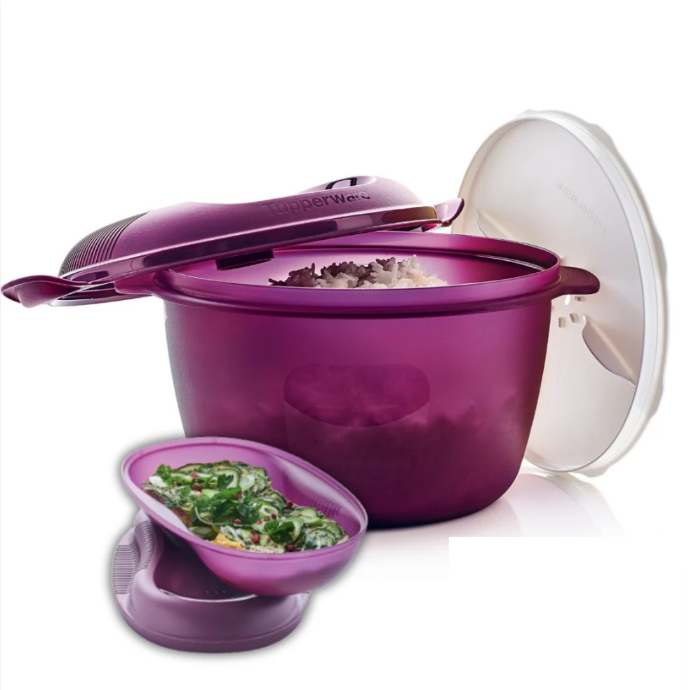 Tupperware Microwave Rice Cooker and Free Omelette Maker - In stock