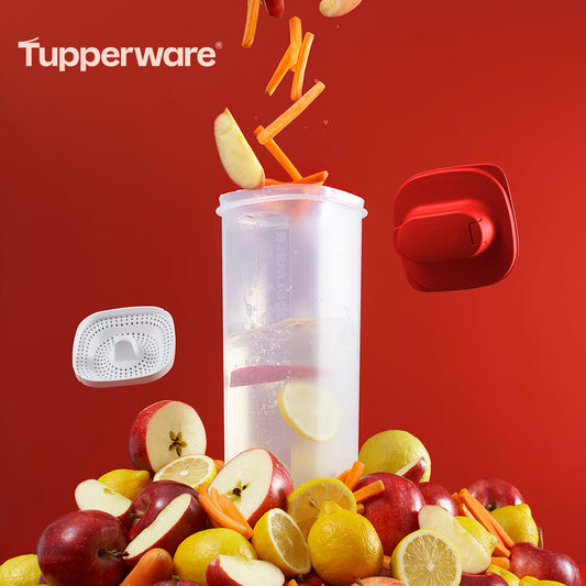 NEW Tupperware Slimline 2L Pitcher with Strainer